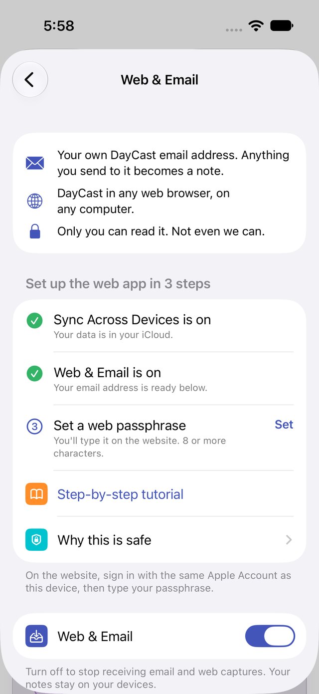 Steps 1 and 2 checked, with Set next to step 3
