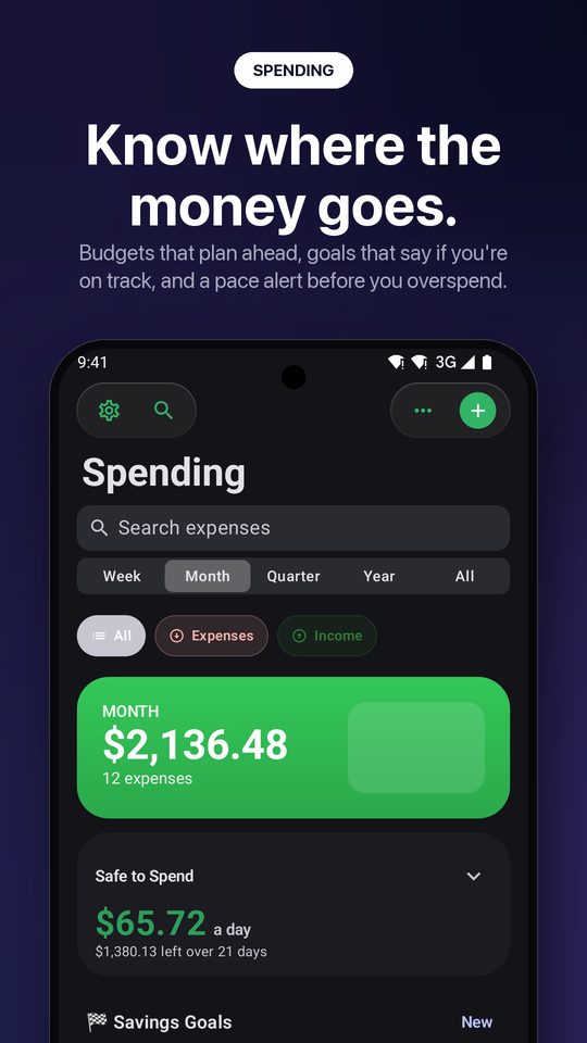 DayCast spending