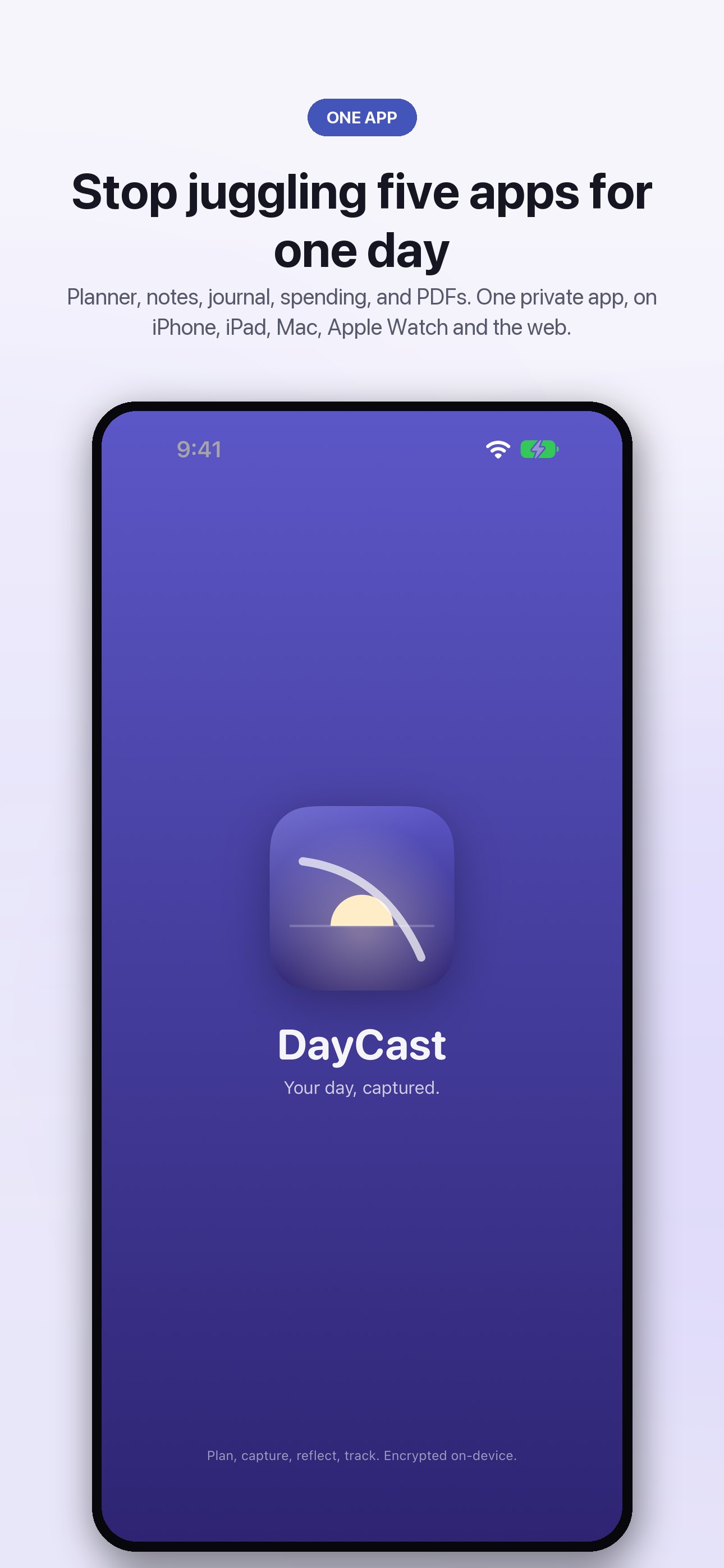 DayCast on iPhone